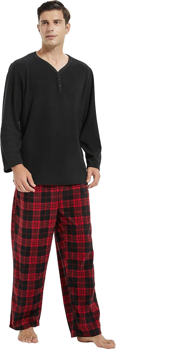 Detalle 2 de U2SKIIN Couple Plaid Pajama Sets for Men and Women, Soft and Warm