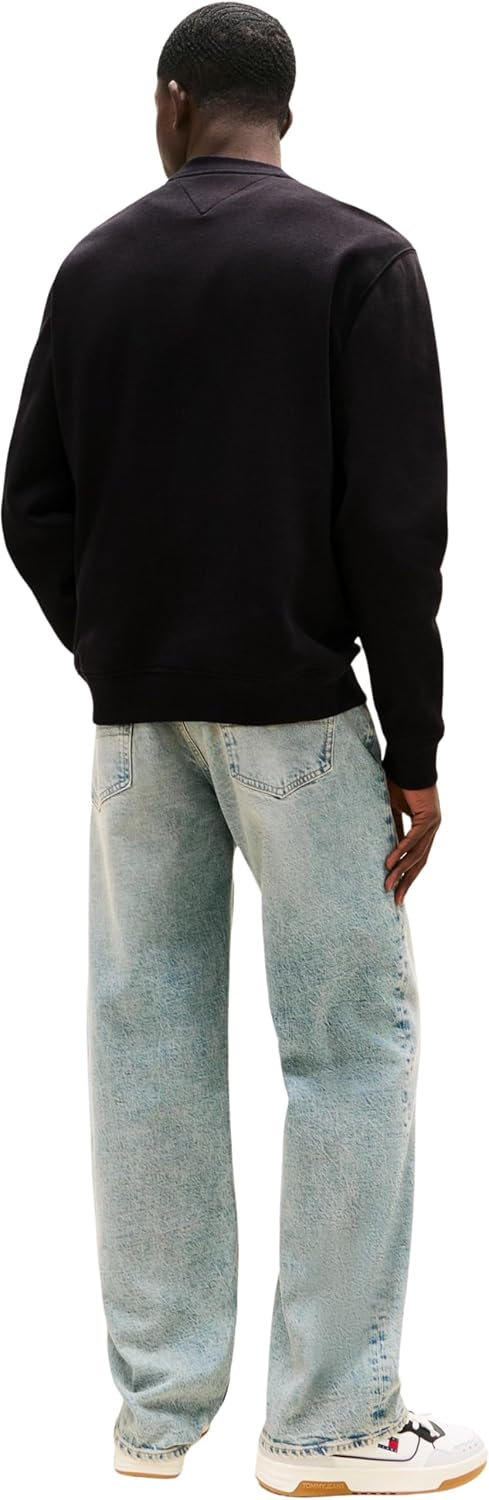 Thumbnail 1 de Tommy Jeans Men’s Round Neck Regular Fit Flag Fleece Sweatshirt