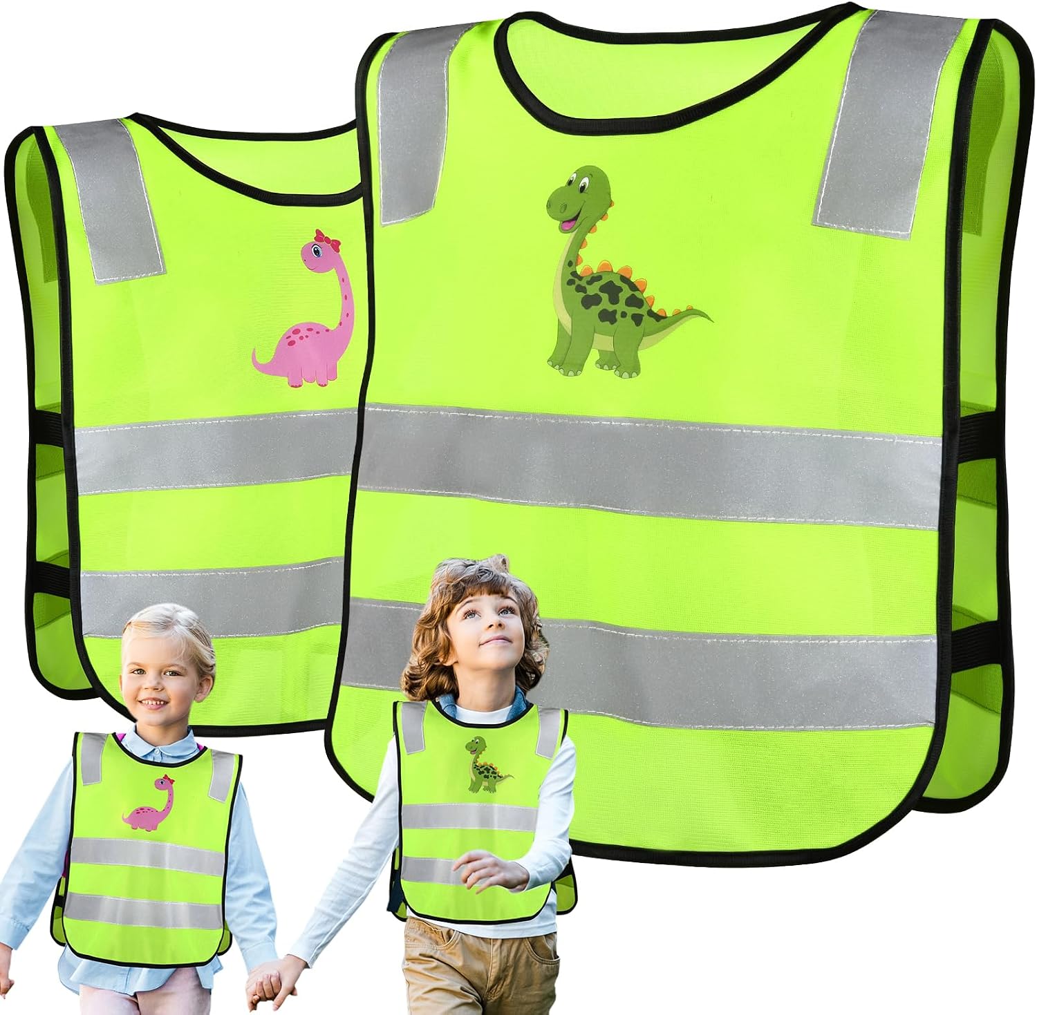 Detalle de Kinder Warnweste Hoiloie 2er Set 350 m