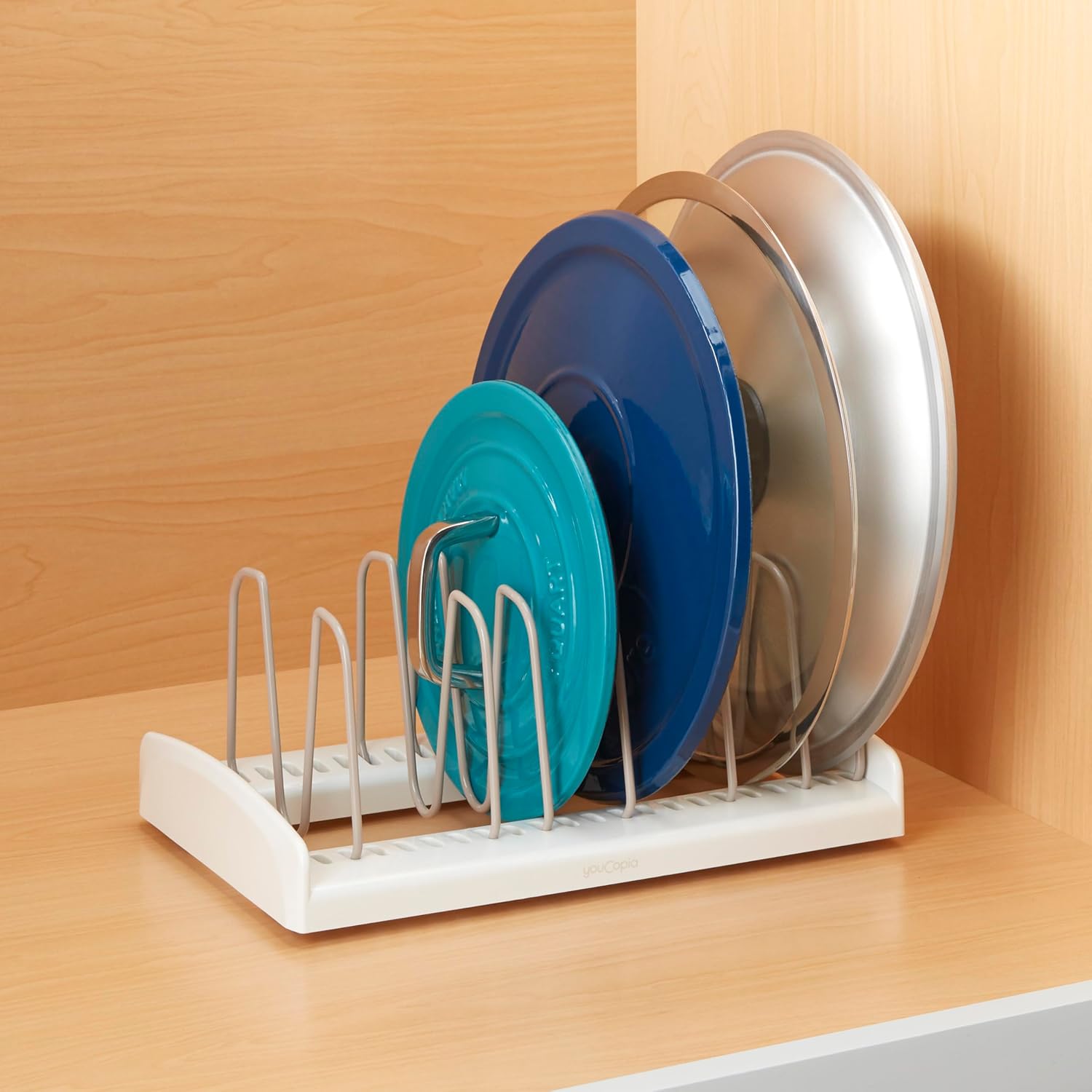 Thumbnail 4 de YouCopia StoreMore Adjustable Pot Lid Organizer 1 🥘