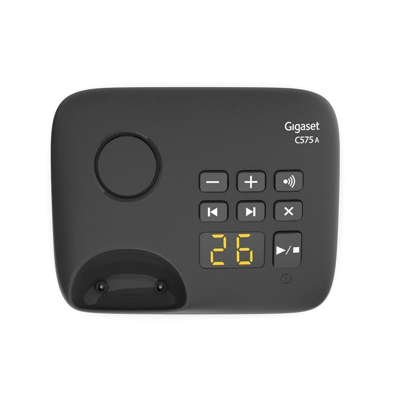 Detalle de Gigaset C575A Duo Negro con contestador y agenda de 200 contactos