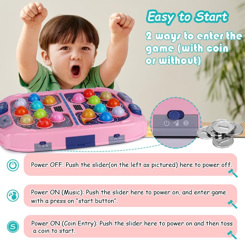 Detalle de Whack Game Mole for Kids 2-player Whack-A-Mole