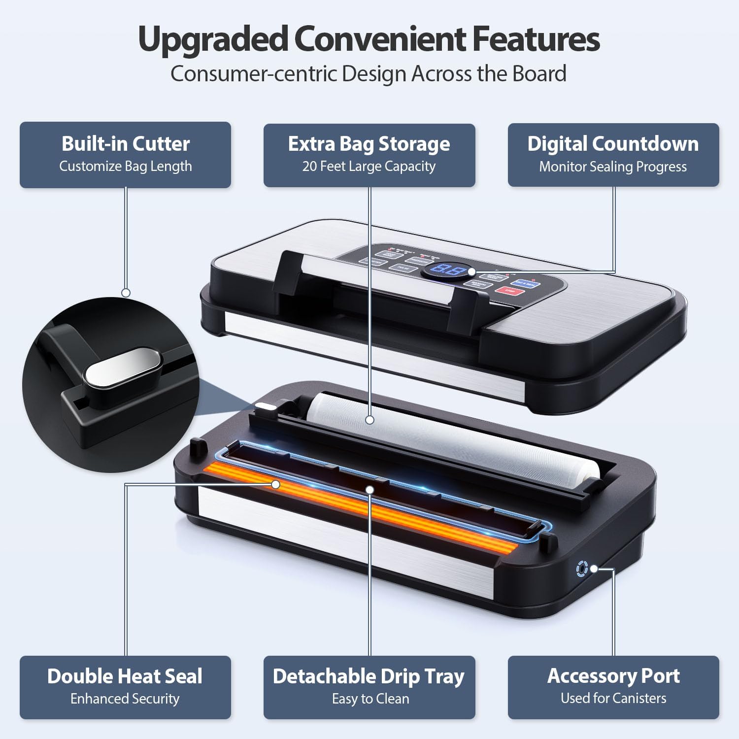 Thumbnail 6 de Beelicious Pro 95Kpa Precision Pro Vacuum Sealer