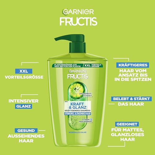 Detalle de Garnier Fructis Kraft und Glanz Shampoo 1000 ml