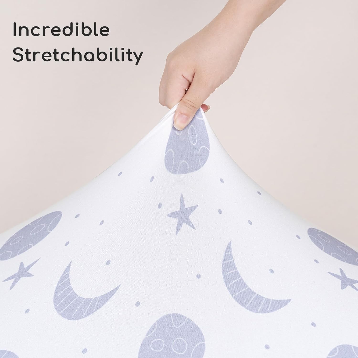 Thumbnail 3 de Yukkidds Cot Bed Sheets 140x70cm Fitted 3 Pack – Soft Microfiber, 360° Secure Fit in Blue Rabbit