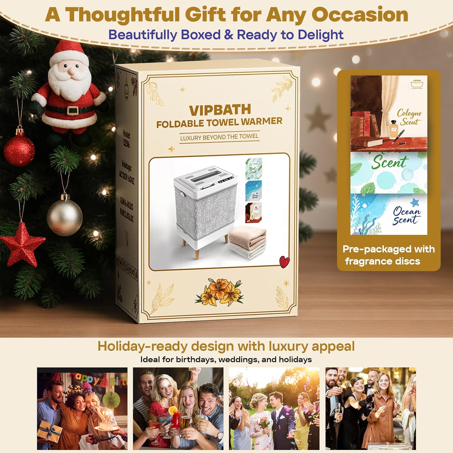Detalle 2 de VIPBATH 35L Towel Warmer Gift Set — family towel warmer