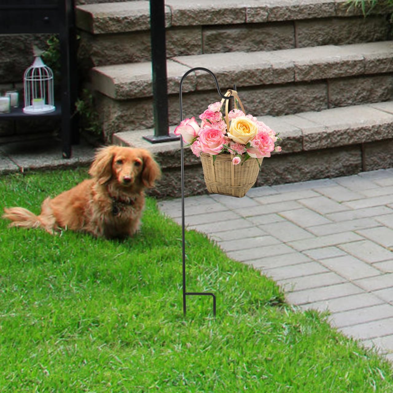 Thumbnail 4 de Milisten Shepherd Hook 16.54in Garden Hooks