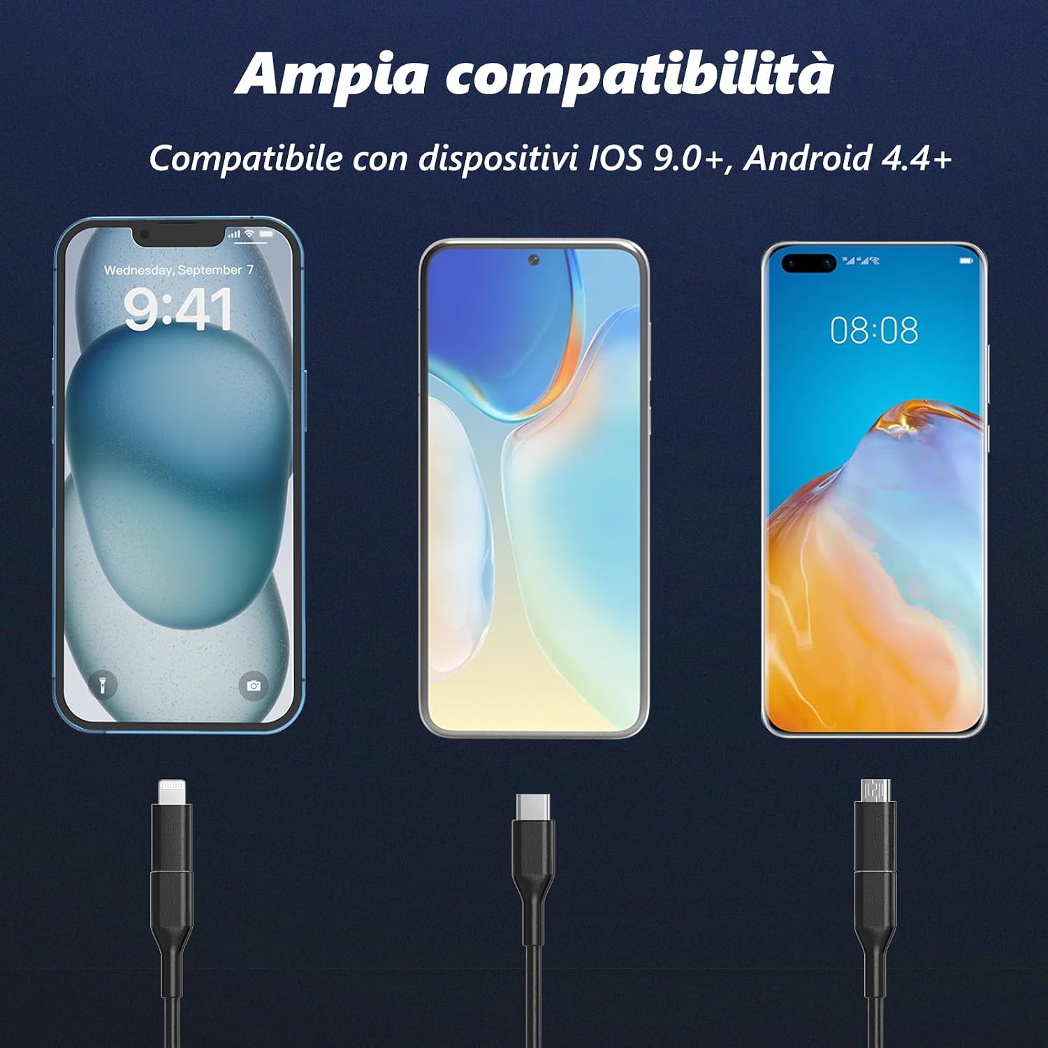 Thumbnail 5 de ENNOVOR 1920P Endoscopio per smartphone 5 m