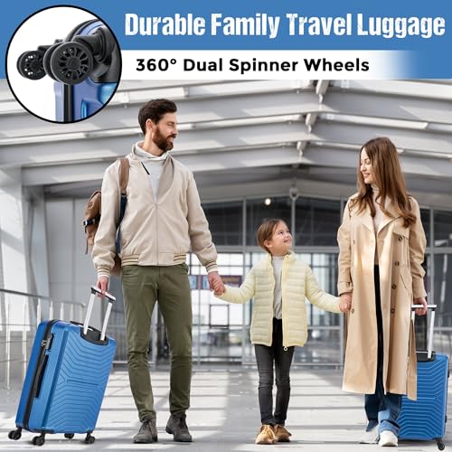 Thumbnail 7 de FLYMAX 55x35x20 Cabin Suitcase: Lightweight Hard Shell Carry-On for UK Airlines