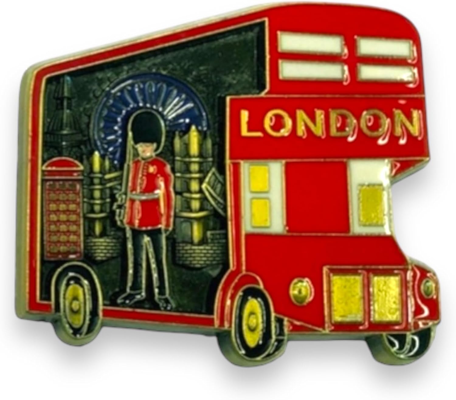 Thumbnail 5 de London Souvenirs Metal Fridge Magnets – Union Jack England Magnet with Gold Bottle Opener