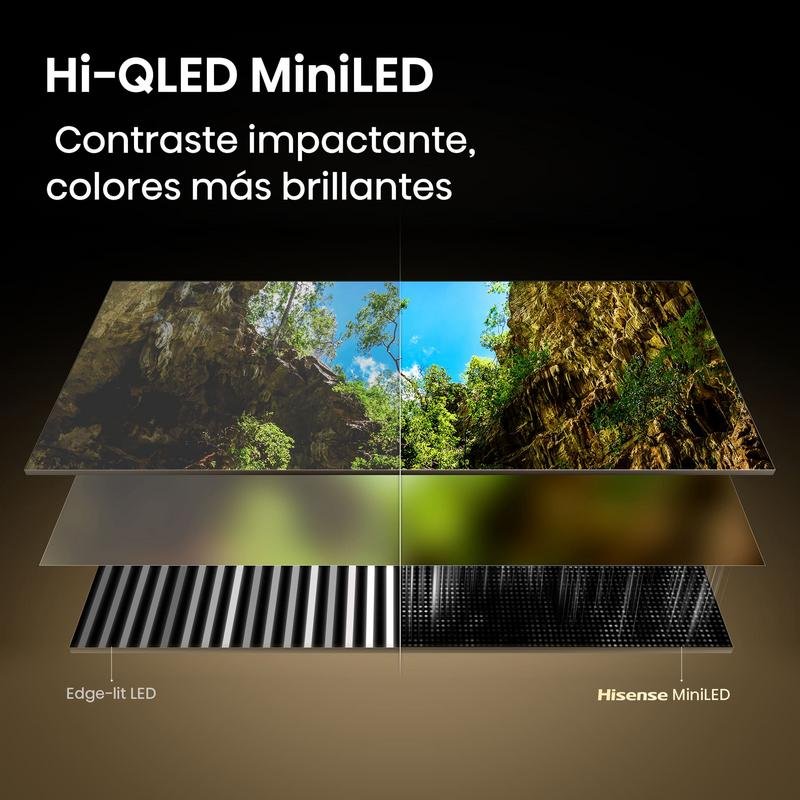Thumbnail 1 de Hisense 65E8S: TV QLED 65" 4K MiniLED 144 Hz con HomeOS, HDR10+ y sonido Devialet