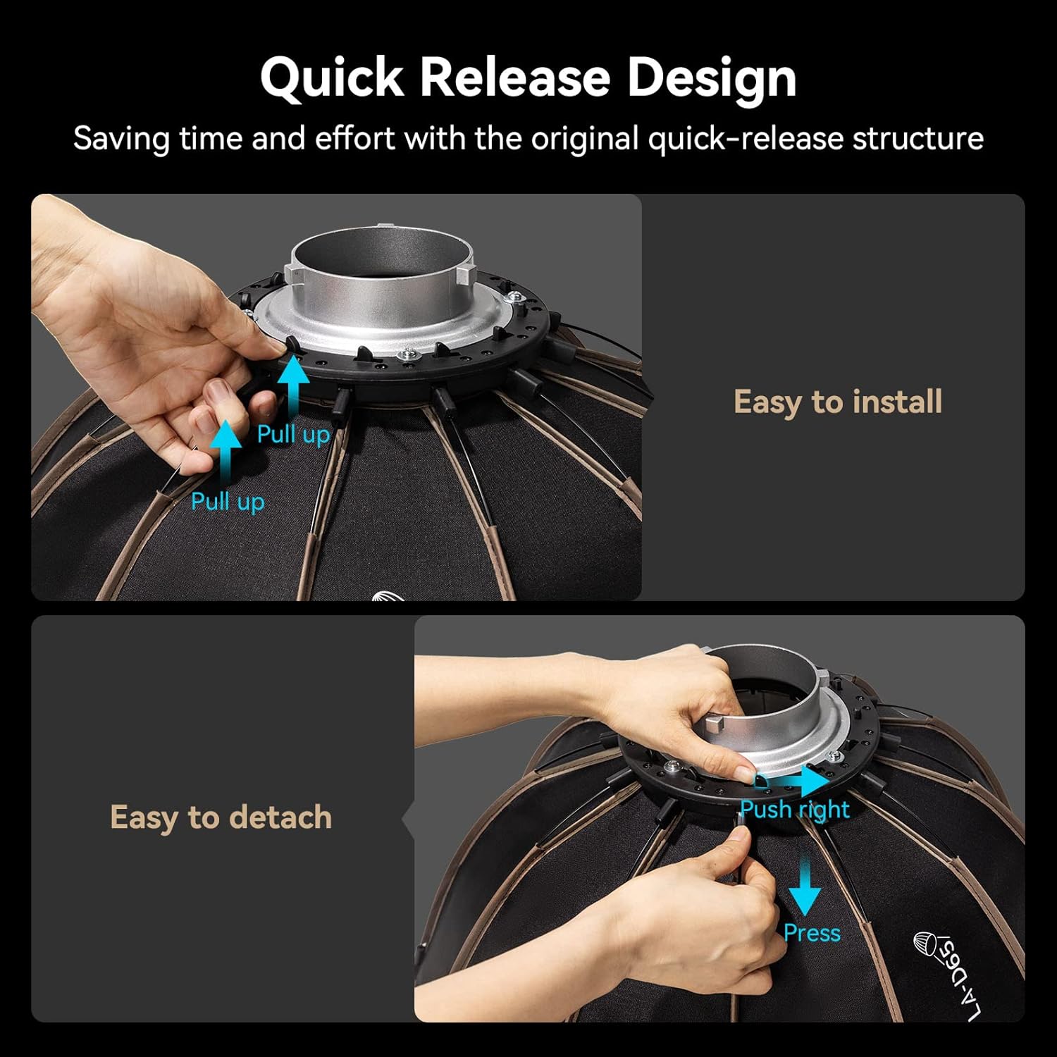 Thumbnail 1 de SMALLRIG LA-D65 Softbox 65cm für Bowens
