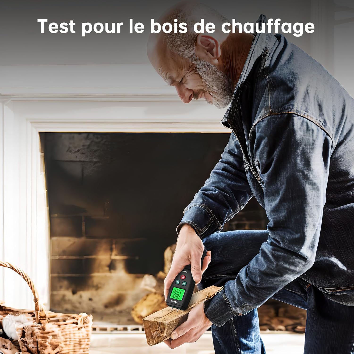 Thumbnail 3 de Testeur d'Humidité ERICKHILL EWM03 – Détecteur précis pour bois et matériaux de construction