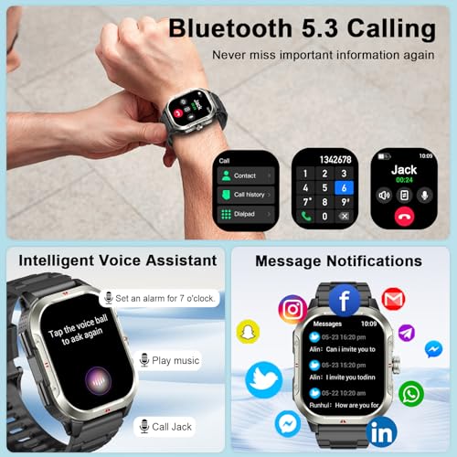 Detalle de Reloj Inteligente Jugeman para Hombre con GPS y 110+ Modos Deportivos