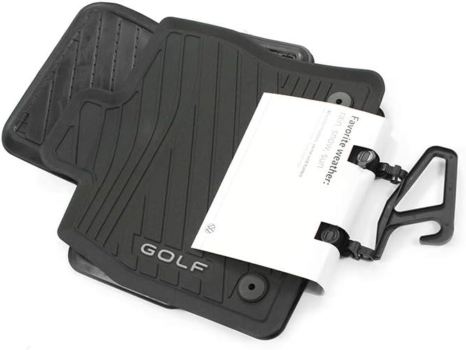 Detalle de Volkswagen 5H106150082V rubberen vloermattenset voor Golf 8, all-weather, 4-delig