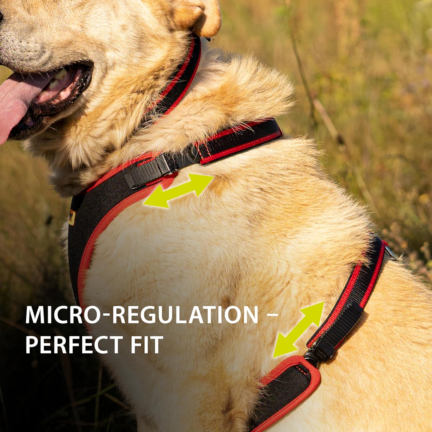 Thumbnail 3 de Ferplast ERGOCOMFORT Medium Dog Harness – Adjustable, Padded and Quick Release (Red)