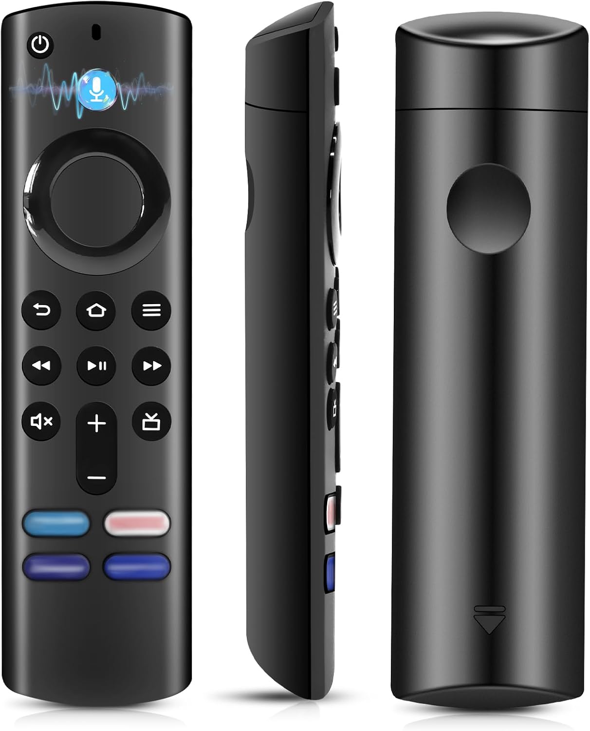 Detalle de Mando a Distancia de Voz de Repuesto para AMZ F-ire TV S-Tick (2nd/3rd/Lite/HD) y S-Tick 4K/Max: 4 teclas rápidas y control por voz