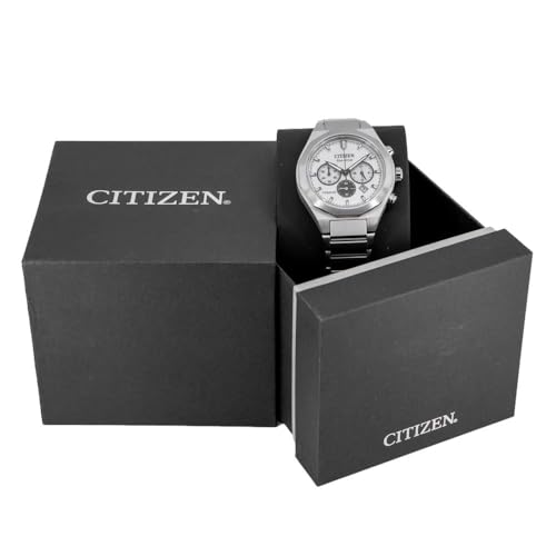 Thumbnail 8 de Citizen Zenshin Senkei Eco-Drive Solar: Cronógrafo de titanio con pulsera de titanio y cristal de zafiro