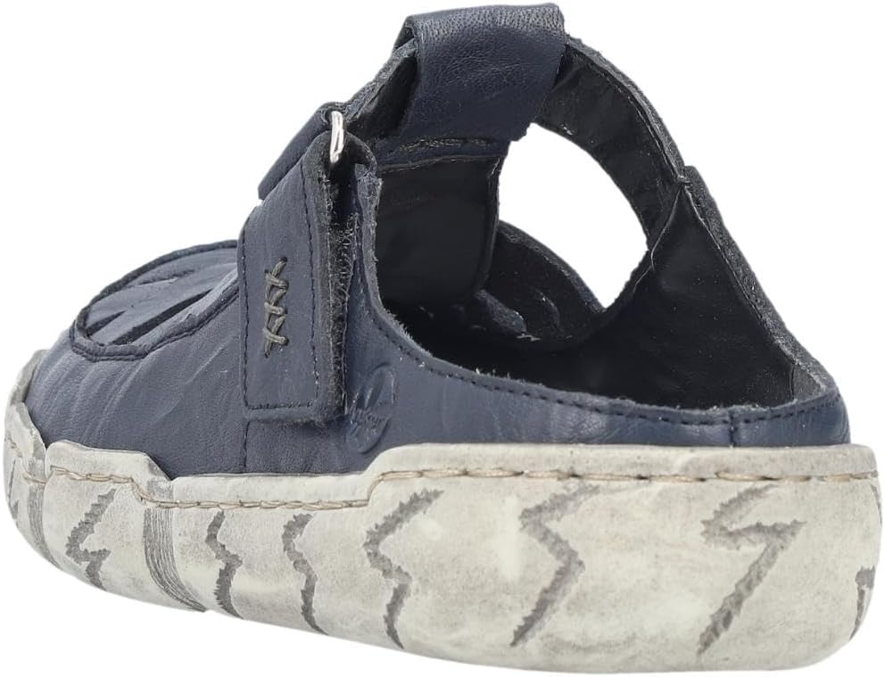 Detalle de Rieker Damen Clogs L0396 – Slipper aus Echtleder