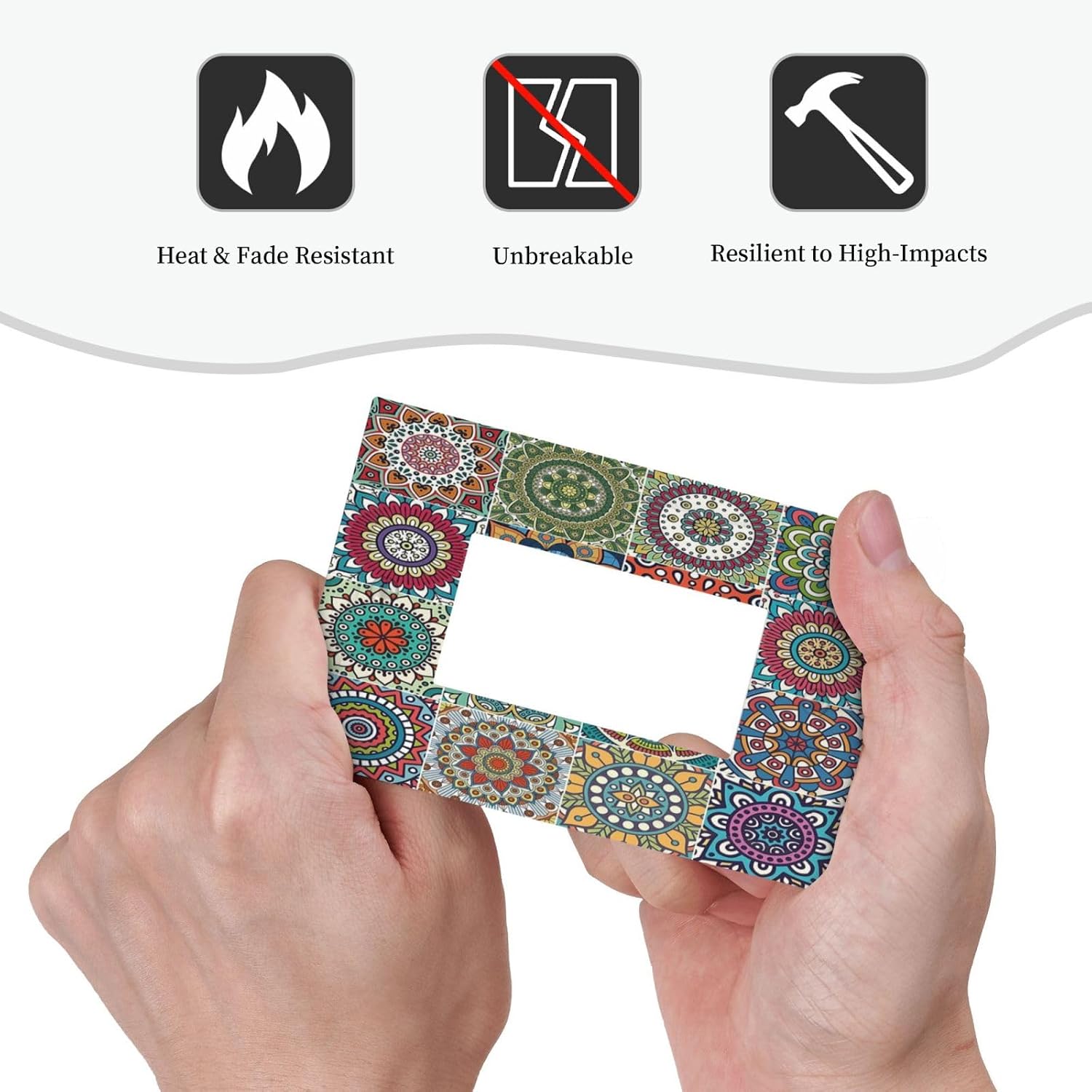 Detalle 2 de Decorative Rocker Switch Plate, 1 Gang