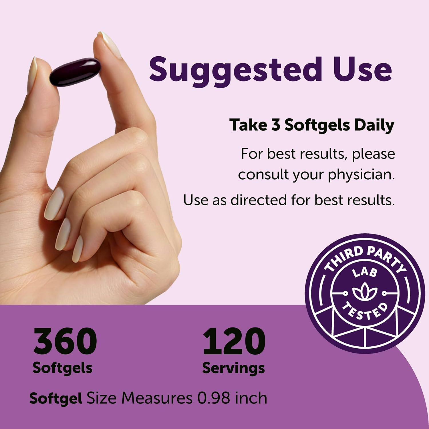 Detalle de Micro Ingredients Elderberry Supplement 360 Softgels