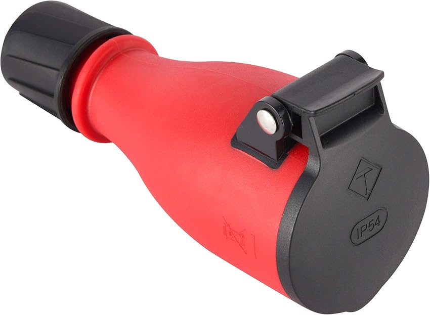 Thumbnail 5 de Electraline 92383 Enchufe Schuko IP54 rojo 📺