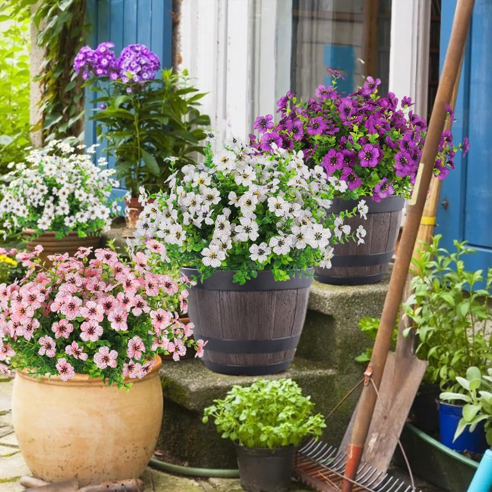 Detalle de RECUTMS Artificial Flowers, 12 Bundles