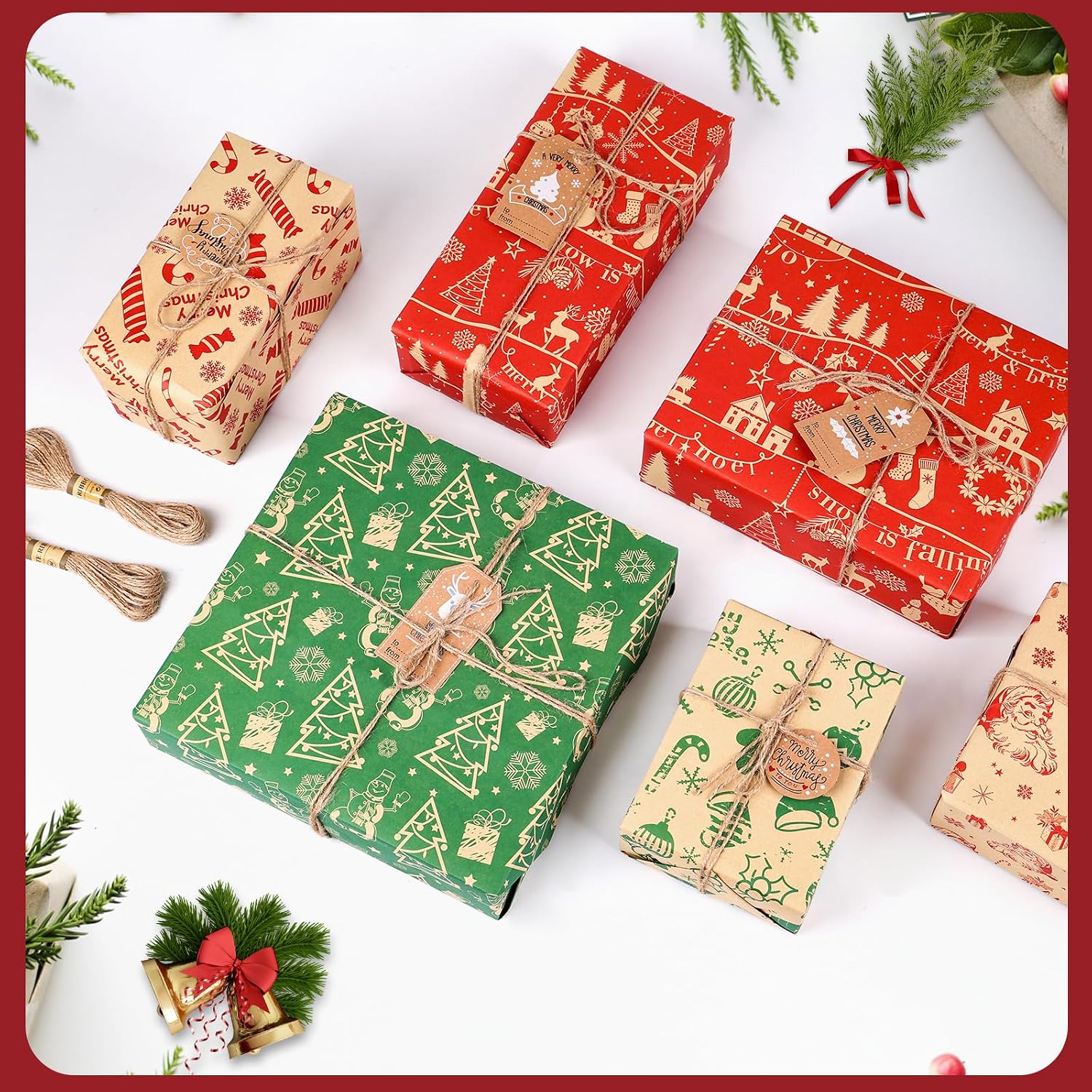 Thumbnail 4 de Christmas Wrapping Paper 70x50cm 12 sheets