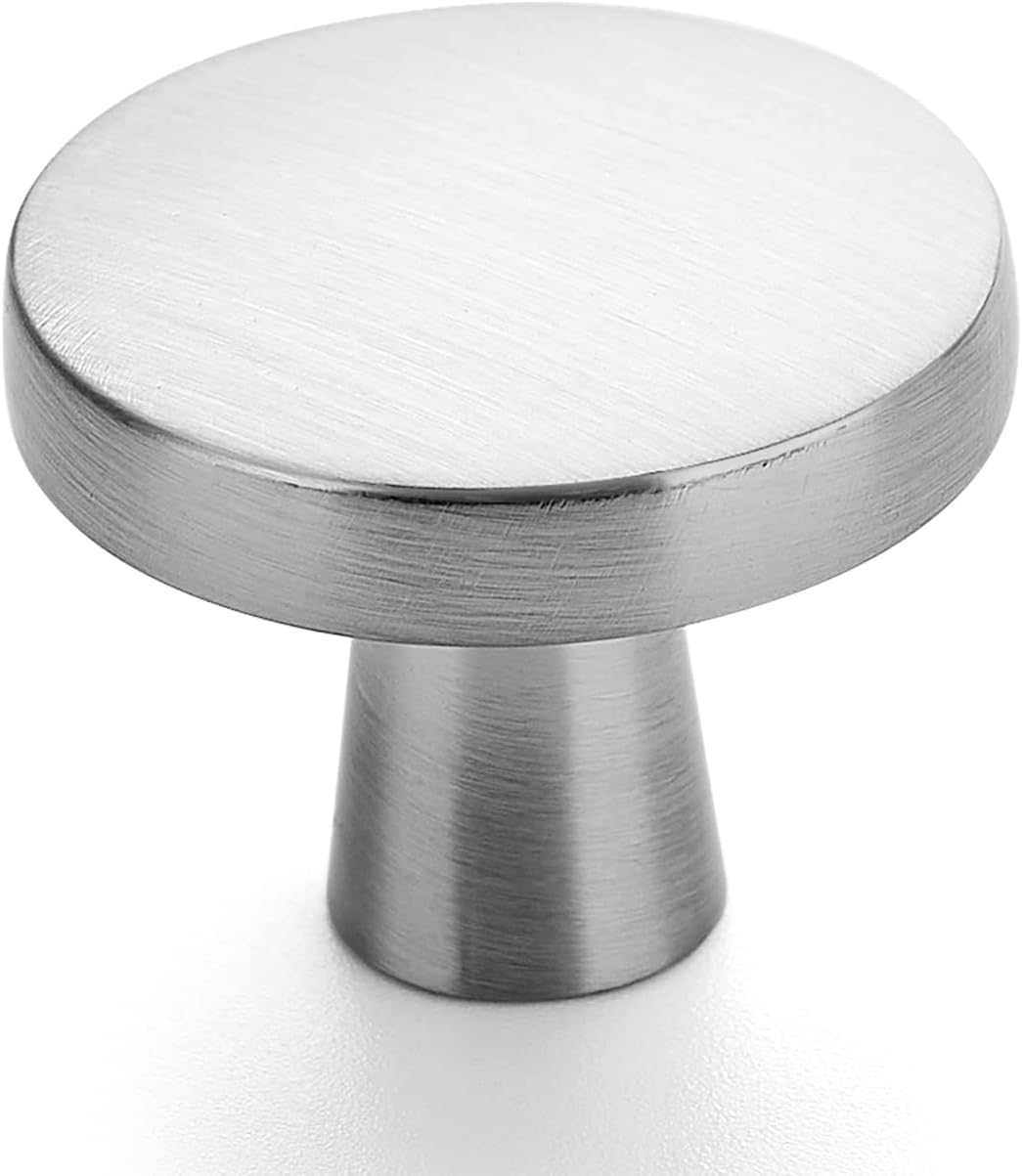 Detalle de Ravinte 1-1/4-Inch Brushed Nickel Cabinet Knobs, Zinc Alloy, 10 Pack