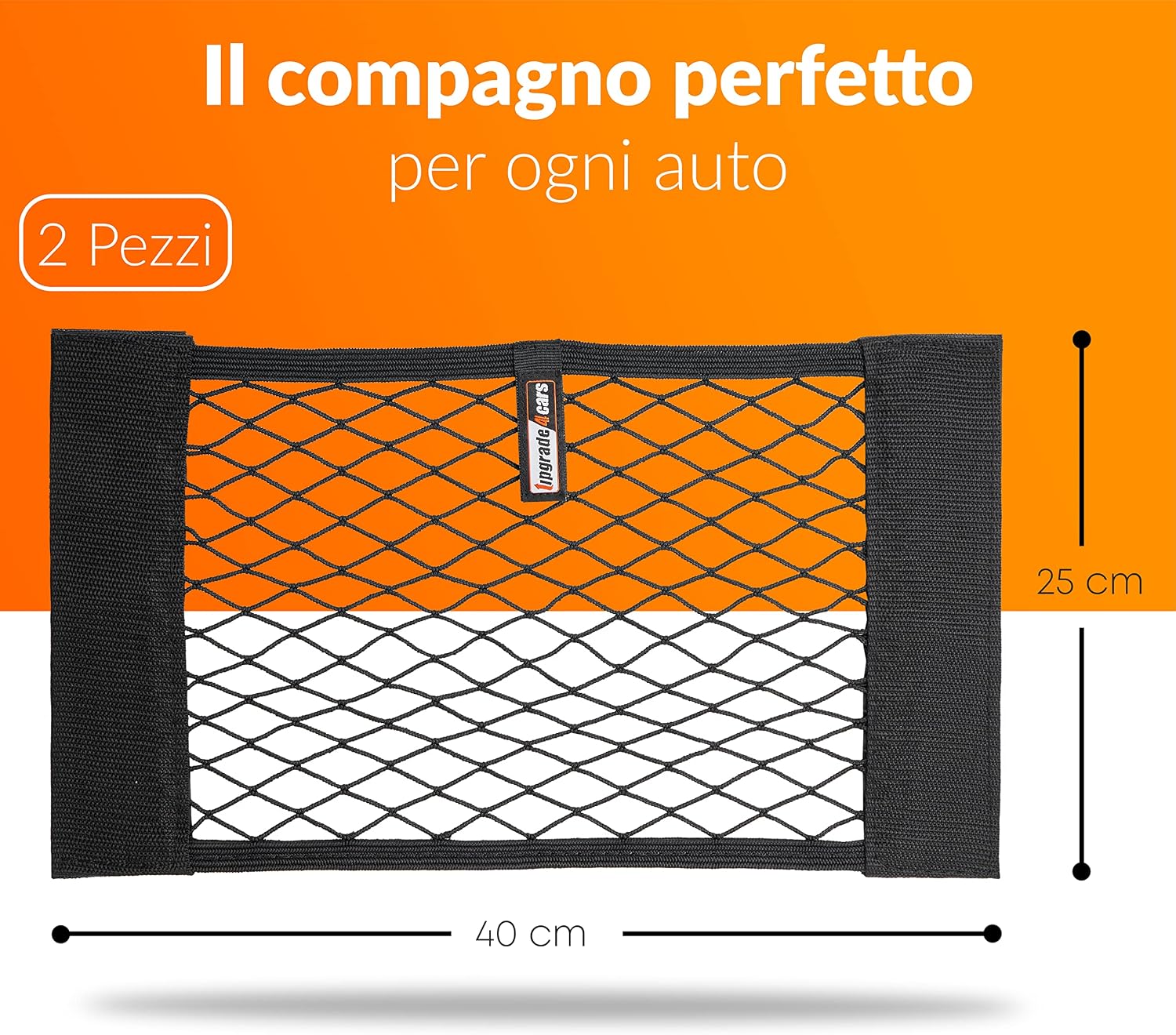 Detalle de Upgrade4cars Rete portaoggetti 40x25 cm