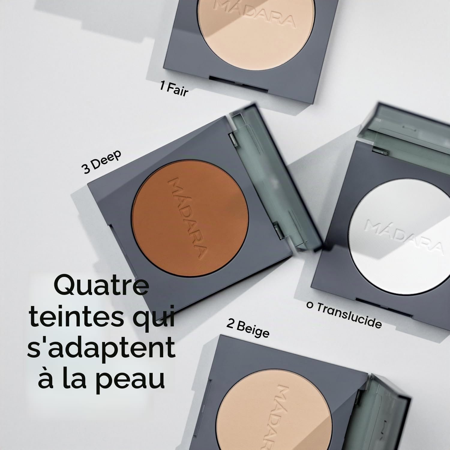 Detalle de MÁDARA Organic Skincare Air Equal Soft Silk Mineral Powder #2 Beige 9g – Poudre fixatrice satinée, sans talc