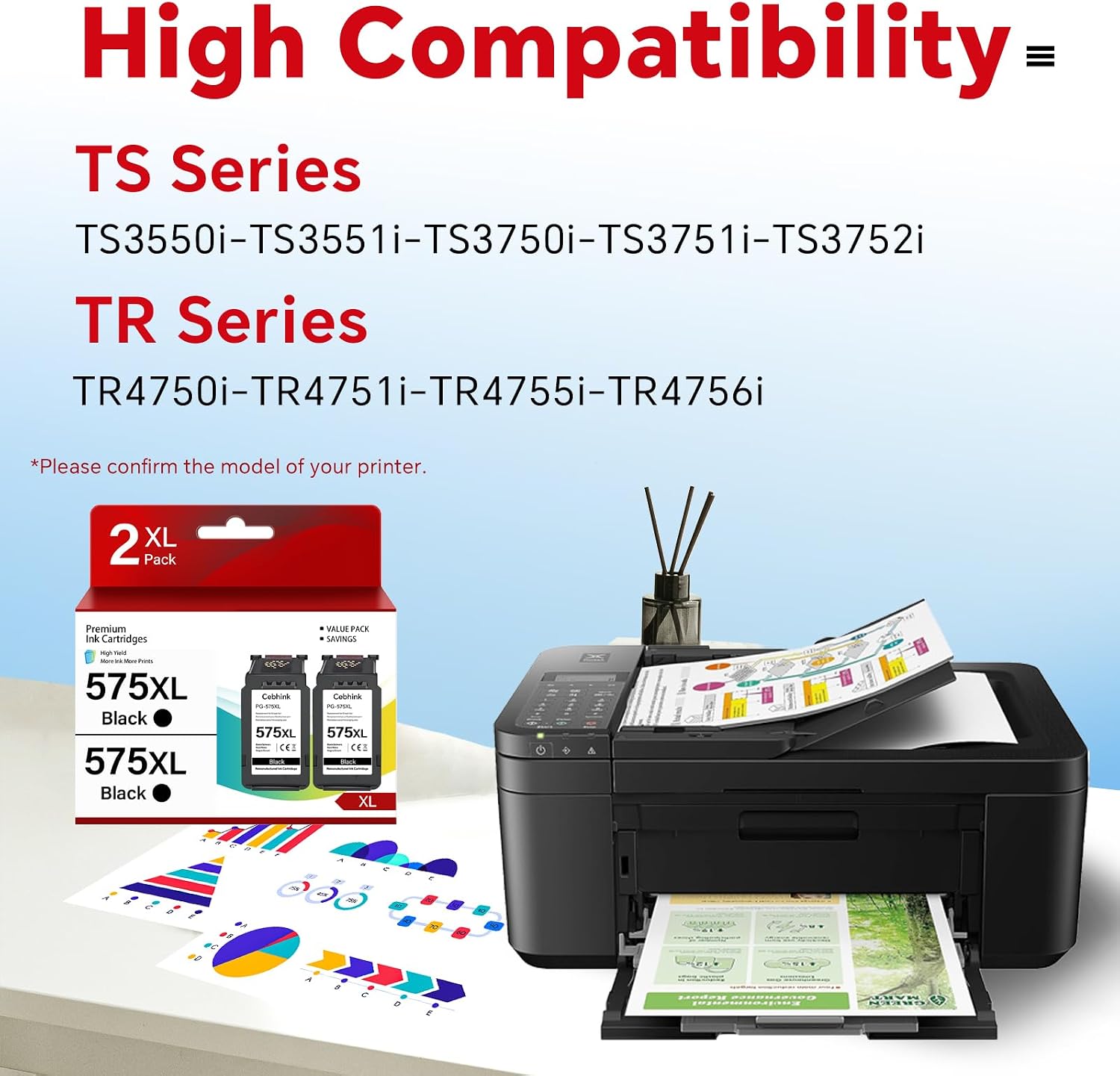 Detalle 2 de PG-575XL 575 Black Ink Cartridge 450 pages