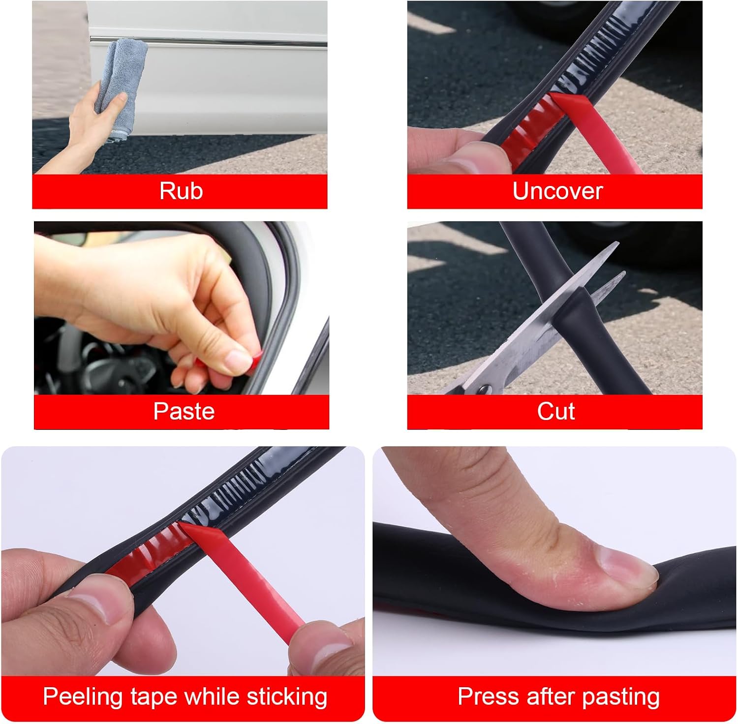 Thumbnail 6 de D-shape car door seal strip 13m