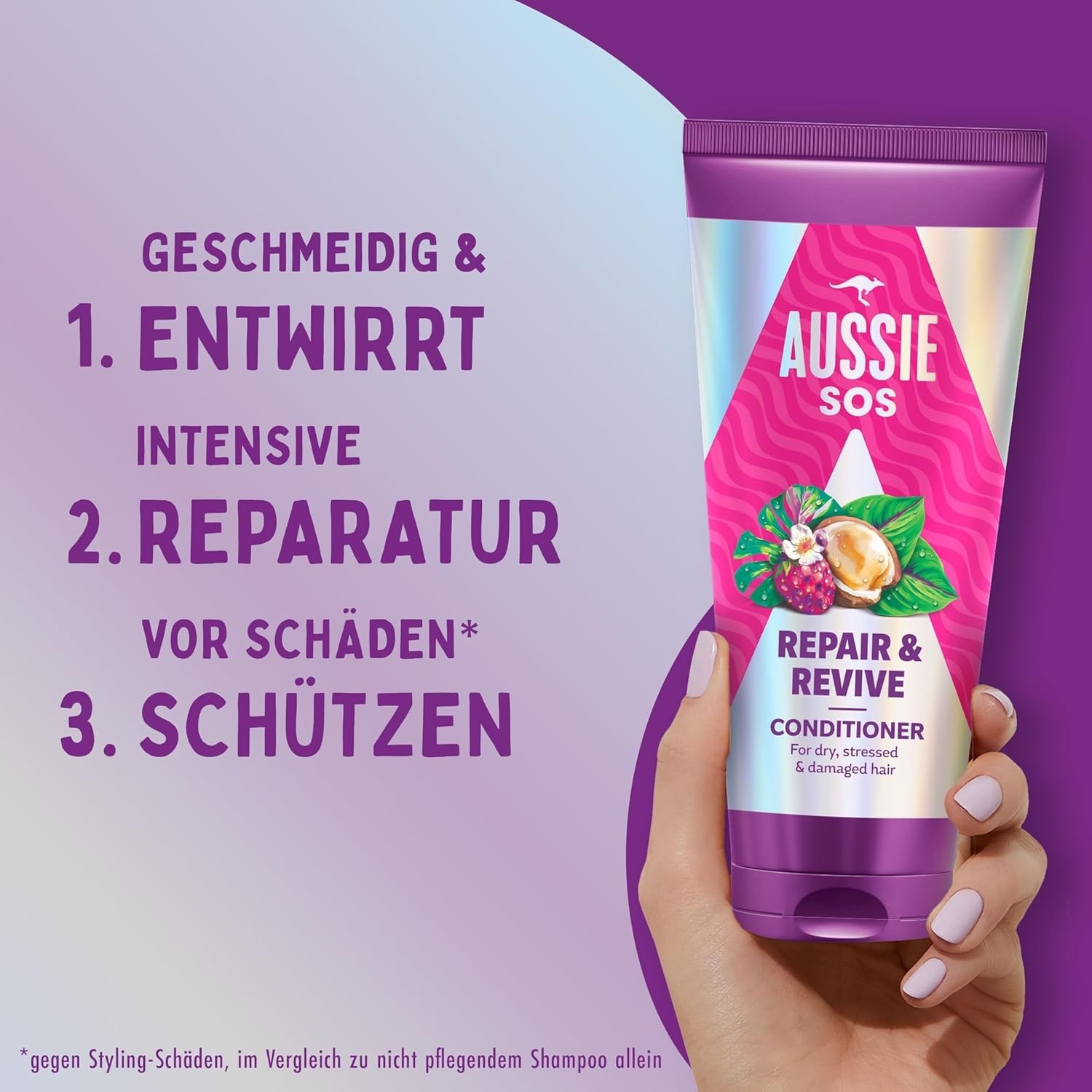 Detalle 2 de Aussie SOS Repair & Revive Conditioner 350ml