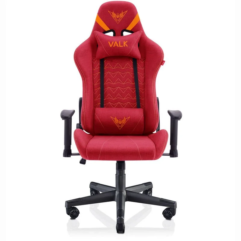 Thumbnail 3 de Valk Nyx Silla gaming tela roja rubí 🎮