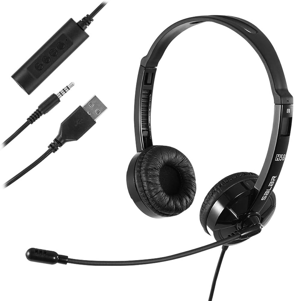 Detalle de USB Headset with Microphone Noise Cancelling