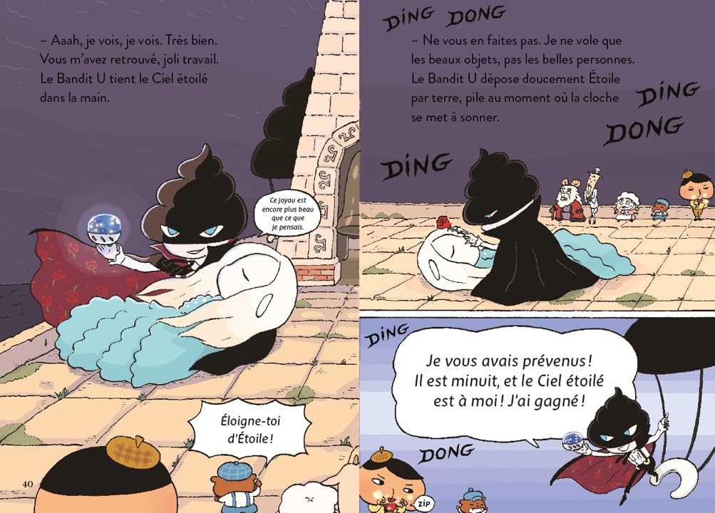 Detalle 2 de Détective Prout – Tome 4: L'énigme du gentilhomme cambrioleur, illustrerad barnbok