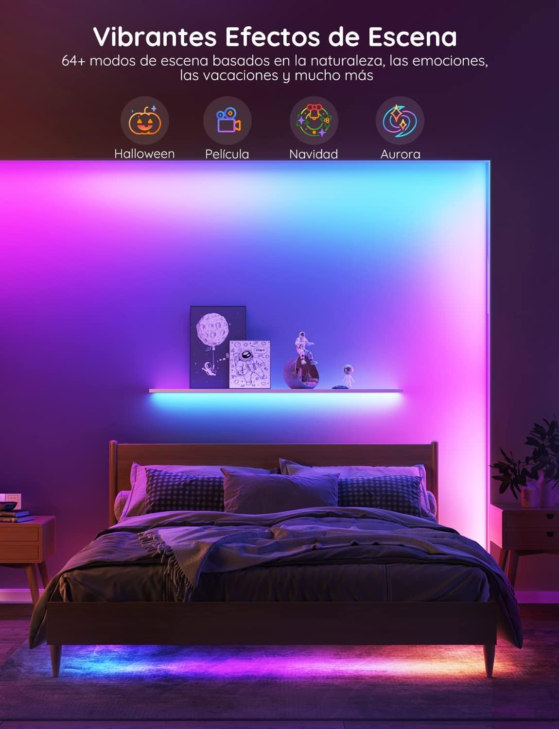 Thumbnail 4 de Govee Tiras LED WiFi 5M RGBIC con Control por App & Asistentes