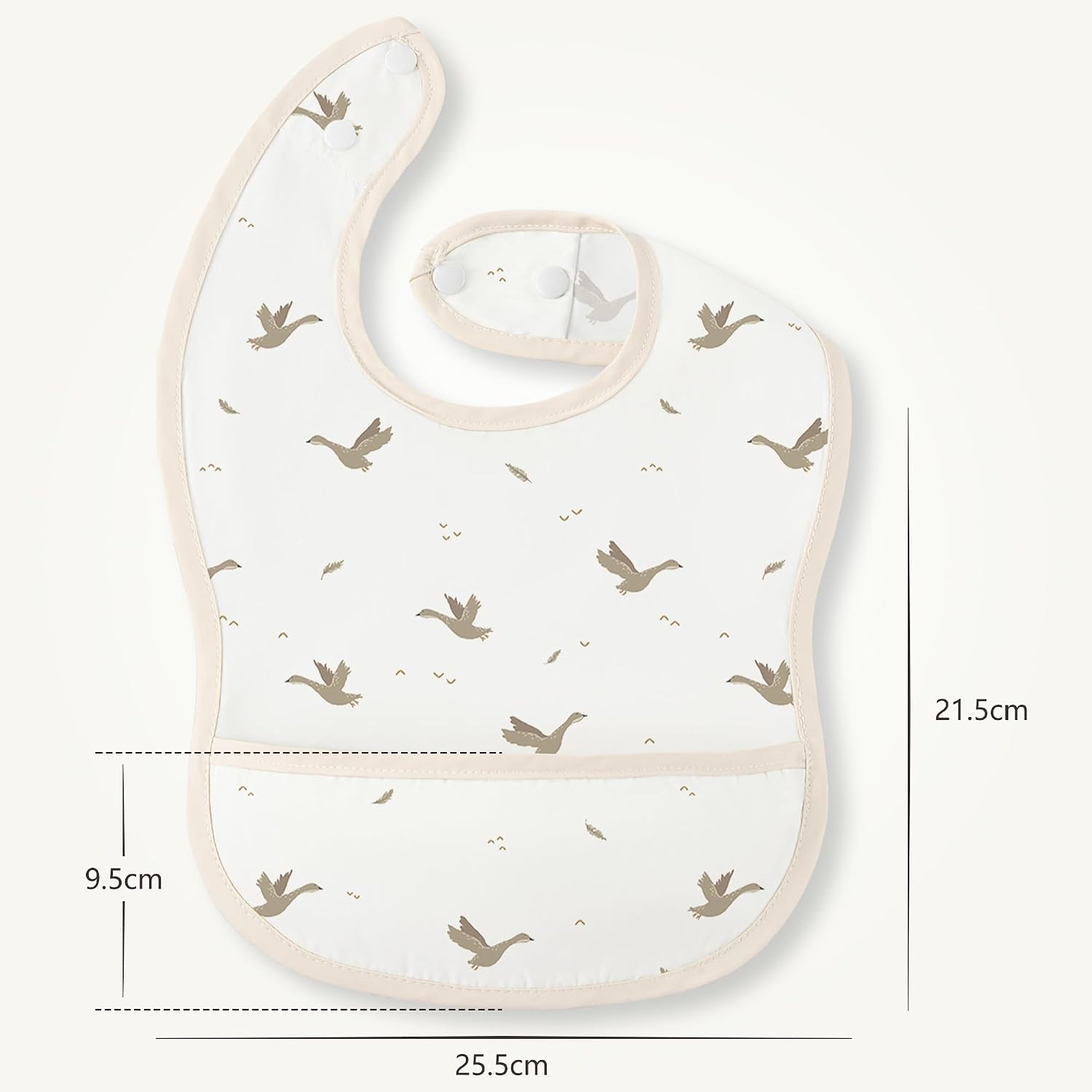 Detalle de Susurration Baby-Lätzchen wasserdicht mit Auffangschale – 3er-Set für Jungen und Mädchen