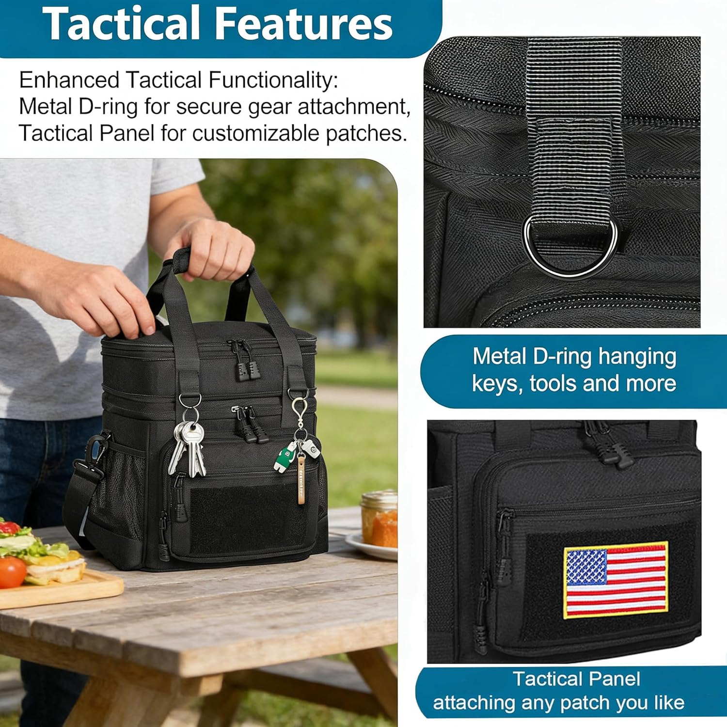 Detalle 2 de GLENKEY Double Deck Insulated Lunch Box