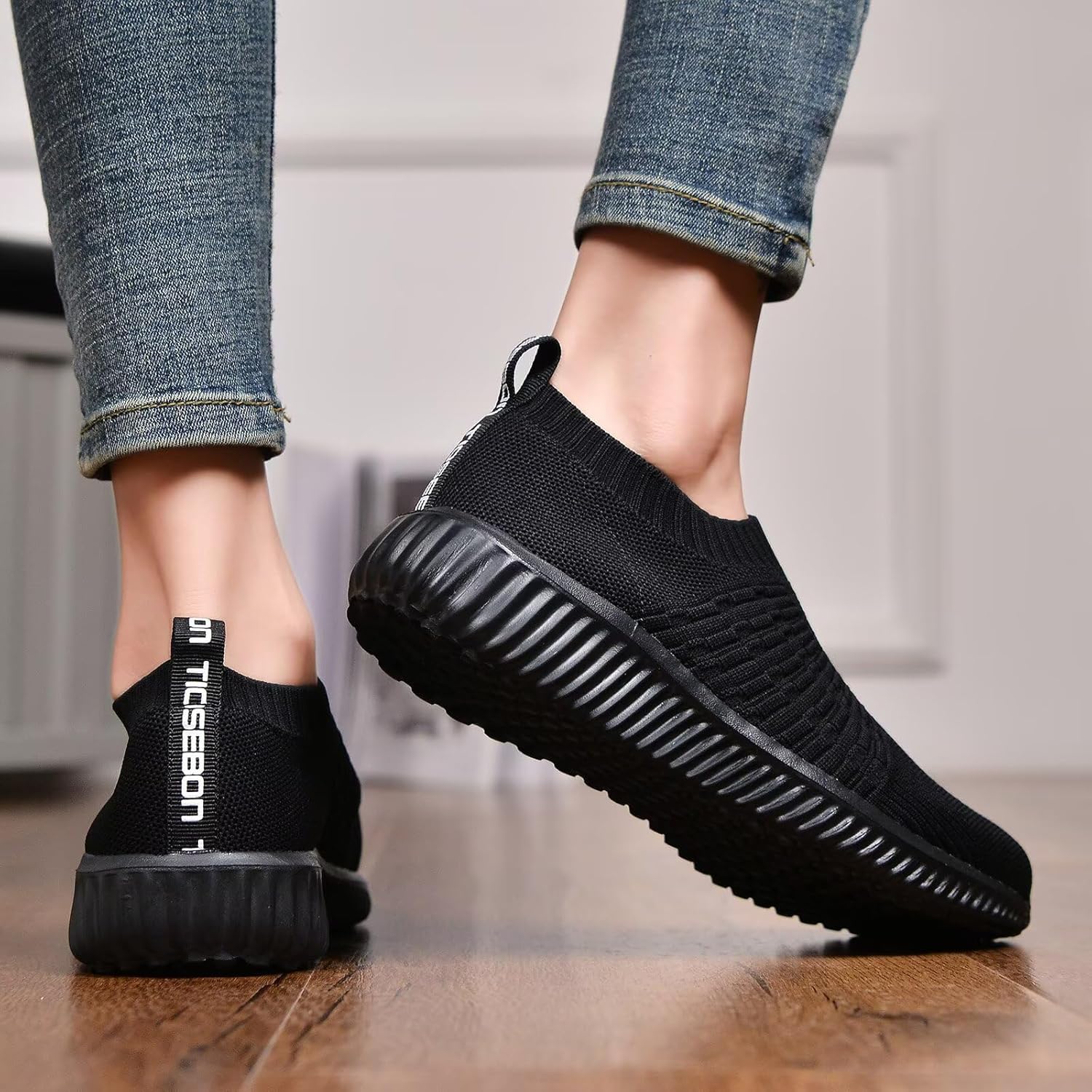 Thumbnail 4 de TIOSEBON Damen Slip On Laufschuhe – Atmungsaktives Mesh, leichte Gummisohle