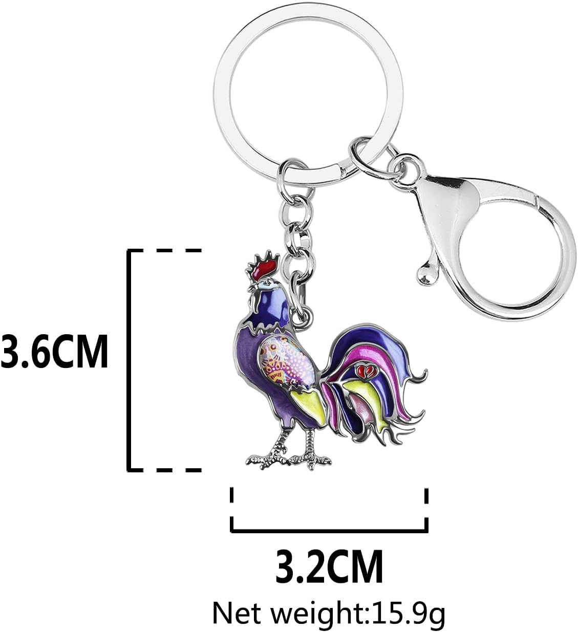Thumbnail 4 de DOWAY Huhn Henne Schlüsselanhänger 41 mm