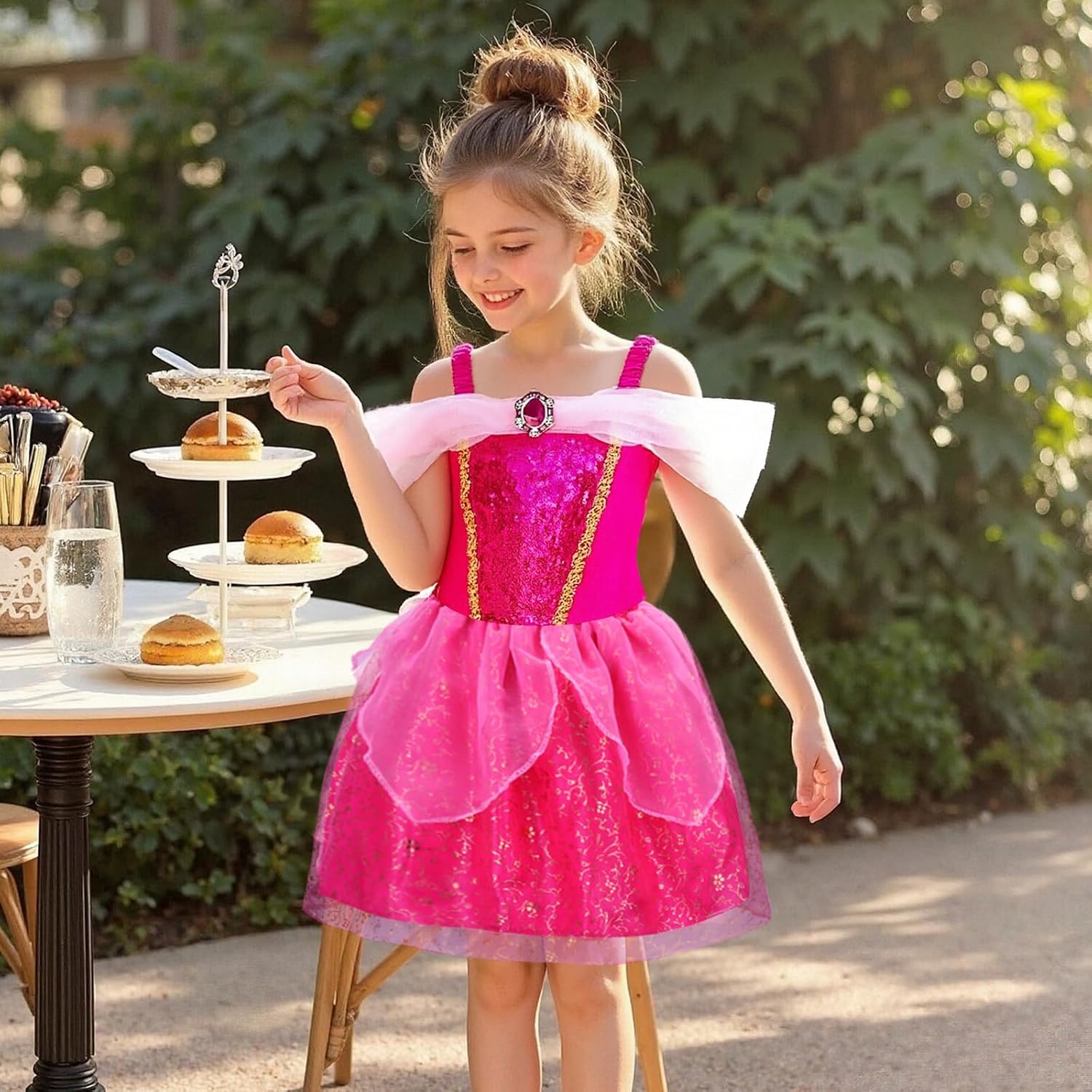Thumbnail 4 de WIKITOT Princess Costumes 4 sets for girls