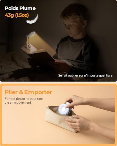 Thumbnail 6 de EastPin – Liseuse Lampe de Lecture pour Livre au Lit 18 LED, Rechargeable et Compacte