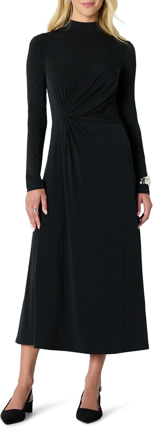 Detalle de Amazon Essentials Long Sleeve Fit-and-Flare Dress