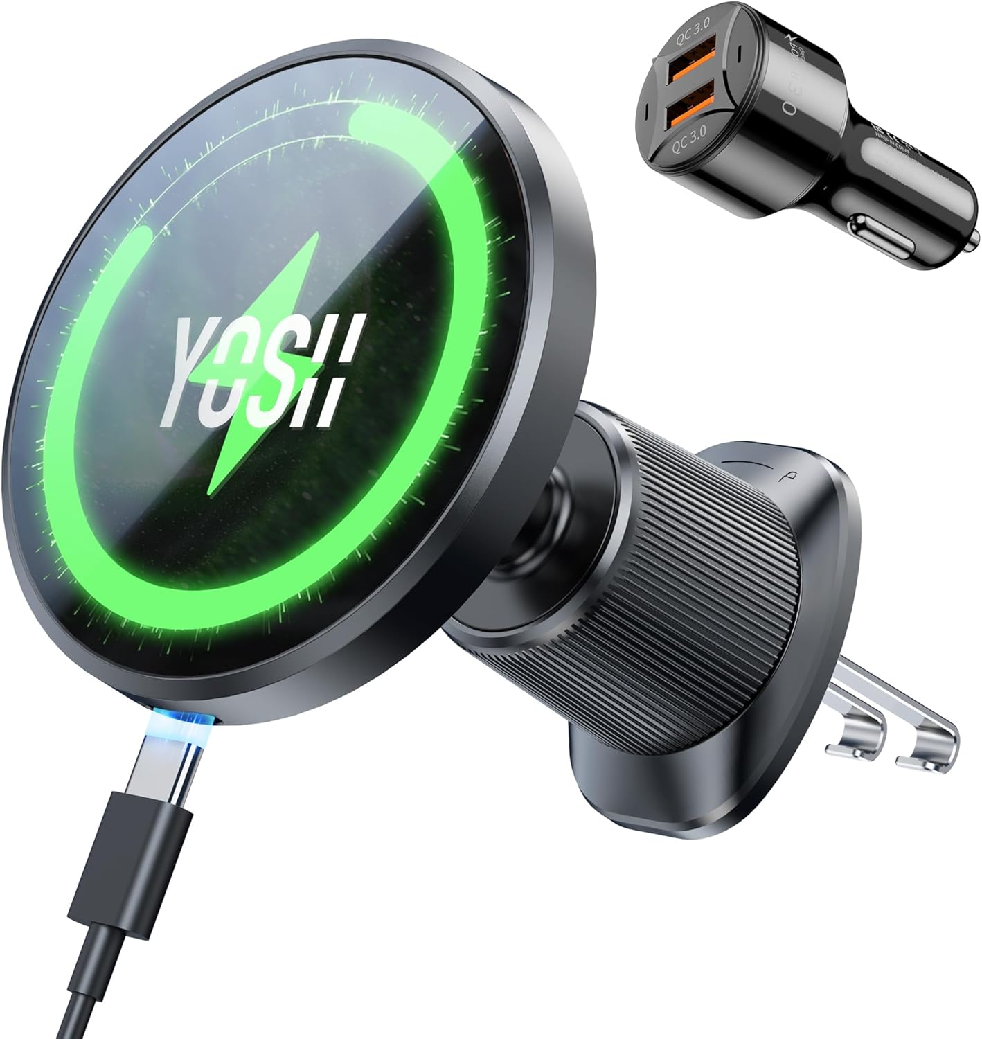 Detalle de YOSH Magsafe Autohalterung 15W