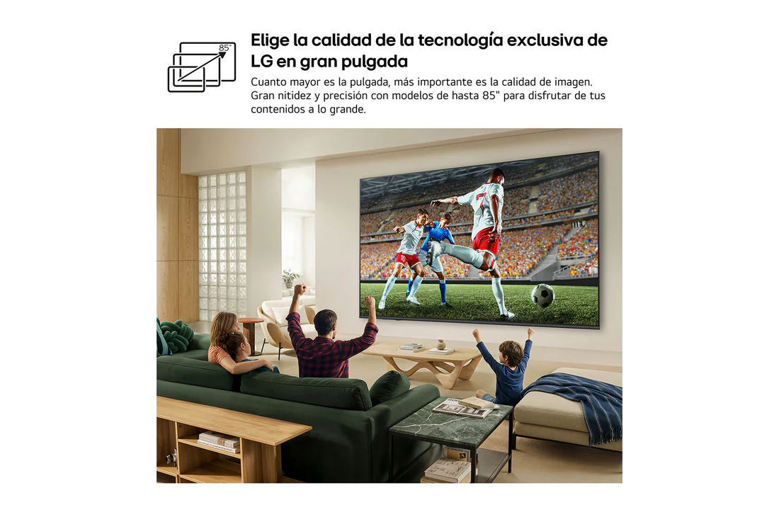 Detalle 2 de LG QNED82 EB6A 65'': Smart TV MiniLED evo 4K con Copilot y webOS 26 IA
