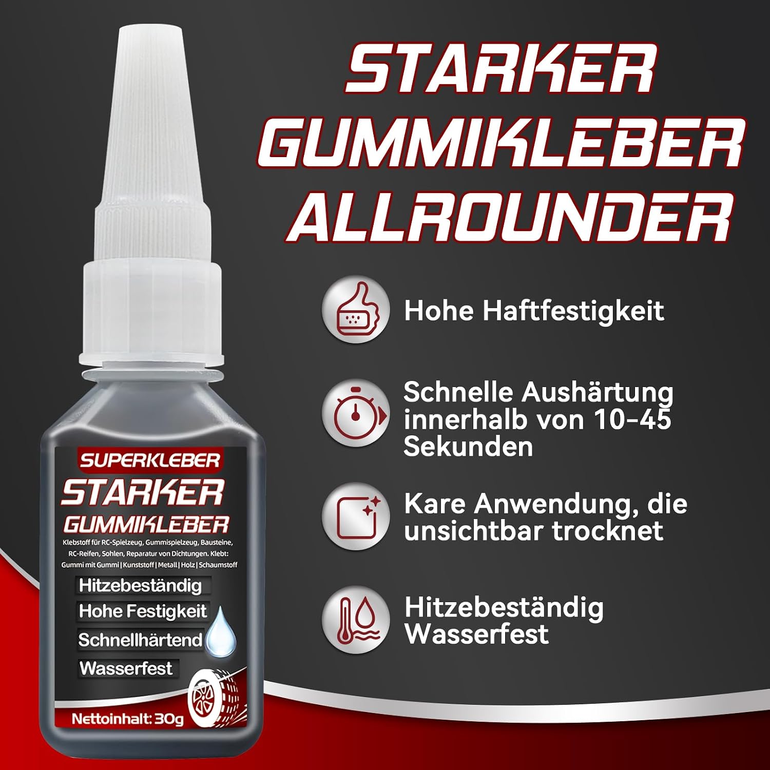 Thumbnail 1 de Gummikleber Extra Stark Wasserfest 30 g