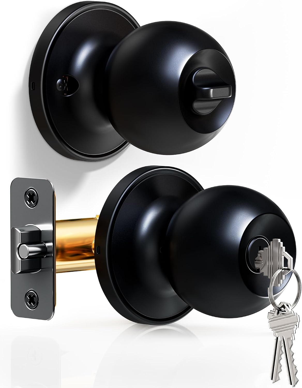 Detalle de Veise Keyed Entry Door Knob Stainless Steel