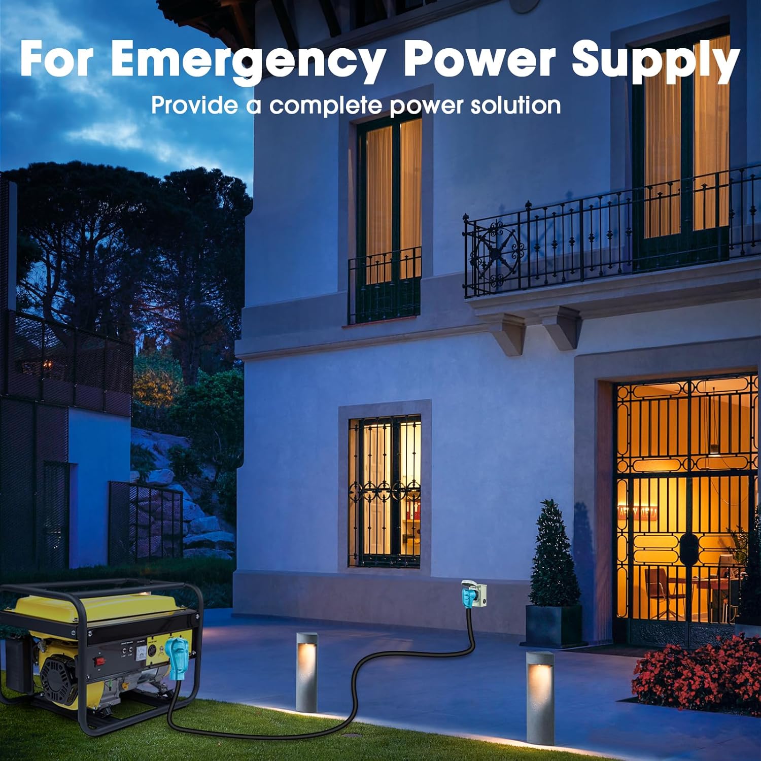 Thumbnail 3 de NEMA SS2-50P 50A Generator Extension Cord 15FT 🔌